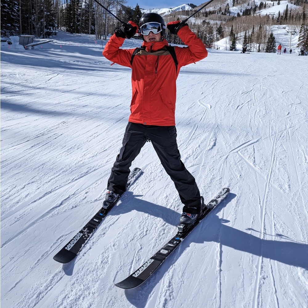 Burton Red and Tan Men's Jacket